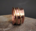 Trilogy Motion Mixed-Metal Fidget Spinner Ring