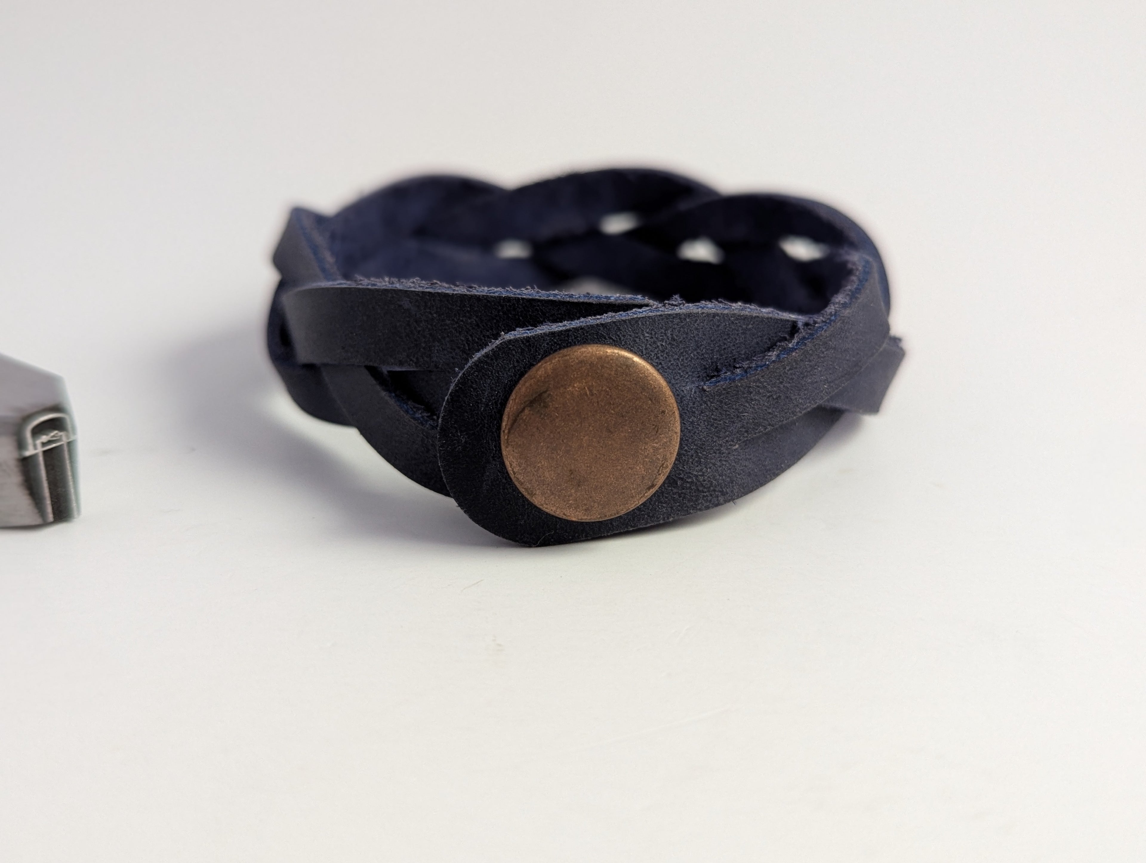 Blue Mystery Braid Bracelet