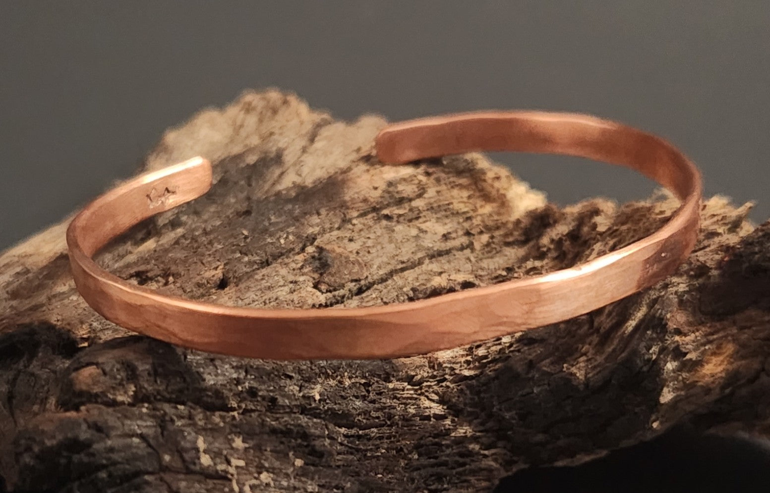 Dainty Faceted Stacking Copper Cuff