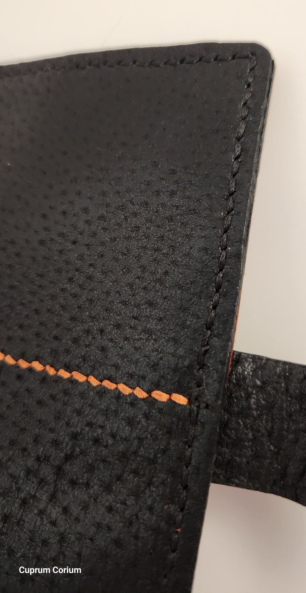 Tortoise & Obsidian Hand-Stitched Leather Passport Wallet