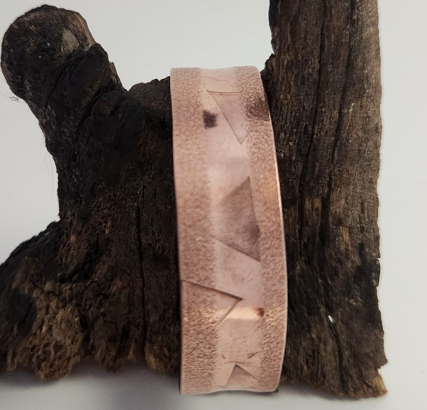 Geometric Grooves Cuff