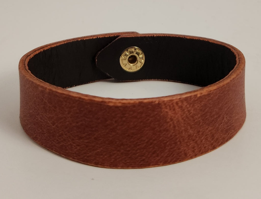 Tortoise Snap Leather Bracelet