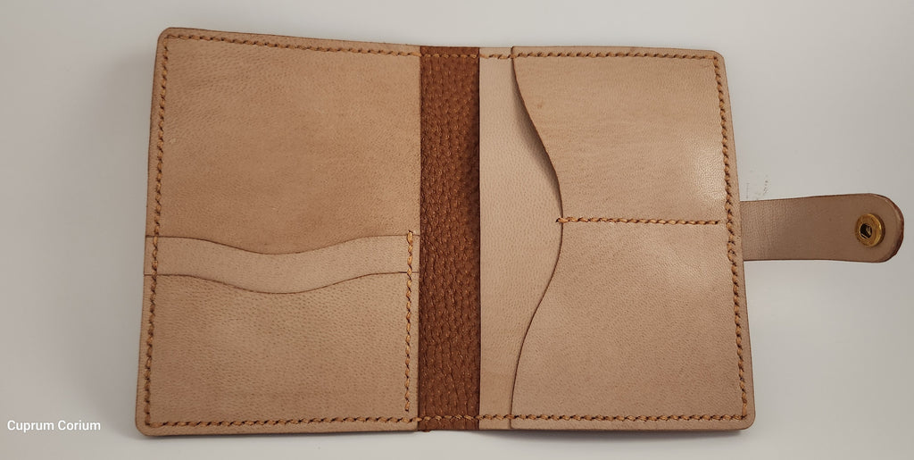Cayenne Goatskin & Leather Passport Organizer