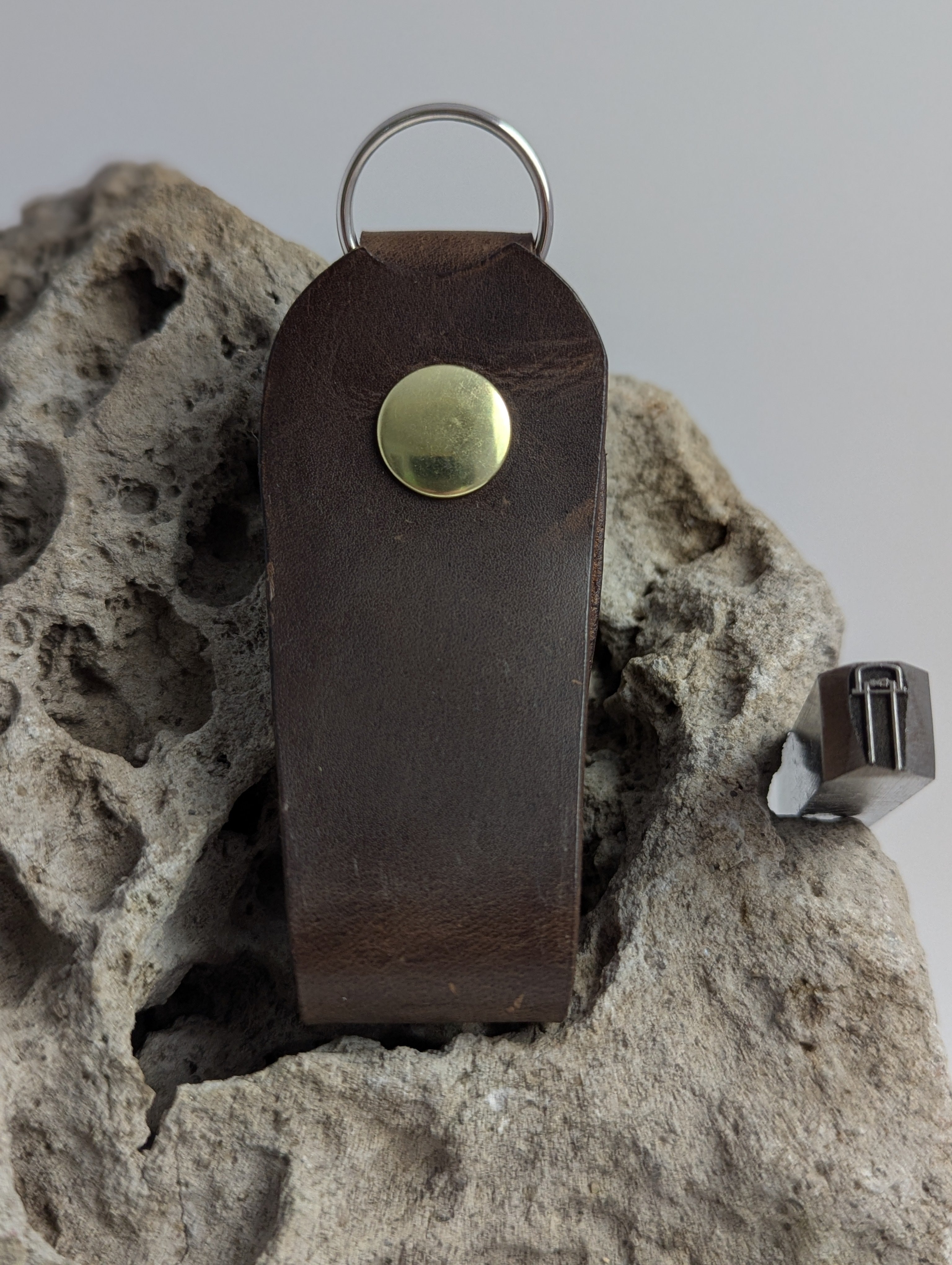 Pull-up Leather Belt Loop Key Ring