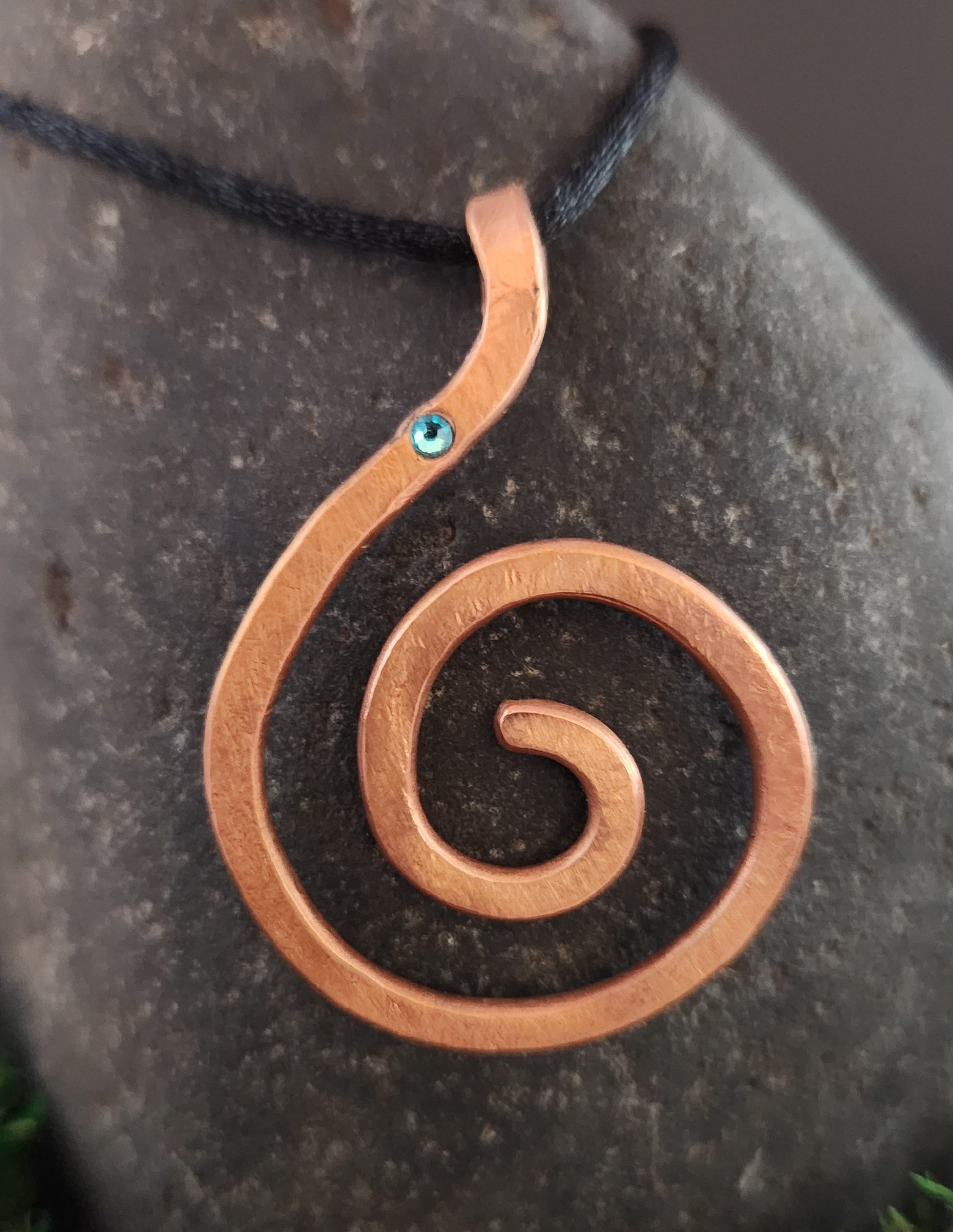 Turquoise Helix Pendant Necklace