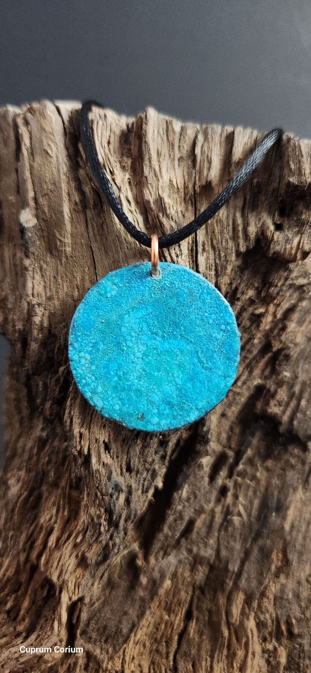 Verdigris Halo Pendant Necklace