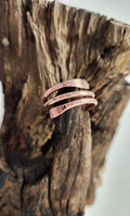 Winding Trio Copper Ring