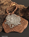 Molten Swirl Artisanal Copper Keychain