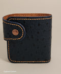 The Indigo Ostrich Snap Wallet