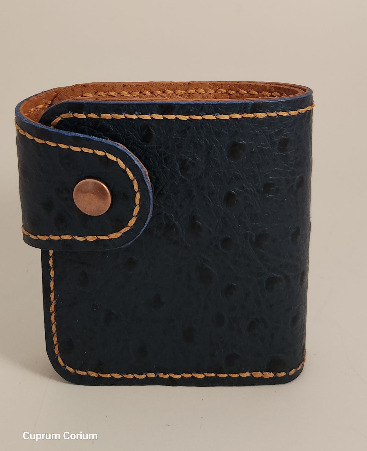 The Indigo Ostrich Snap Wallet